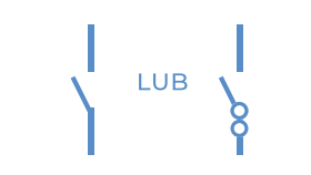 Symbol elektryczny zestyk zwierny